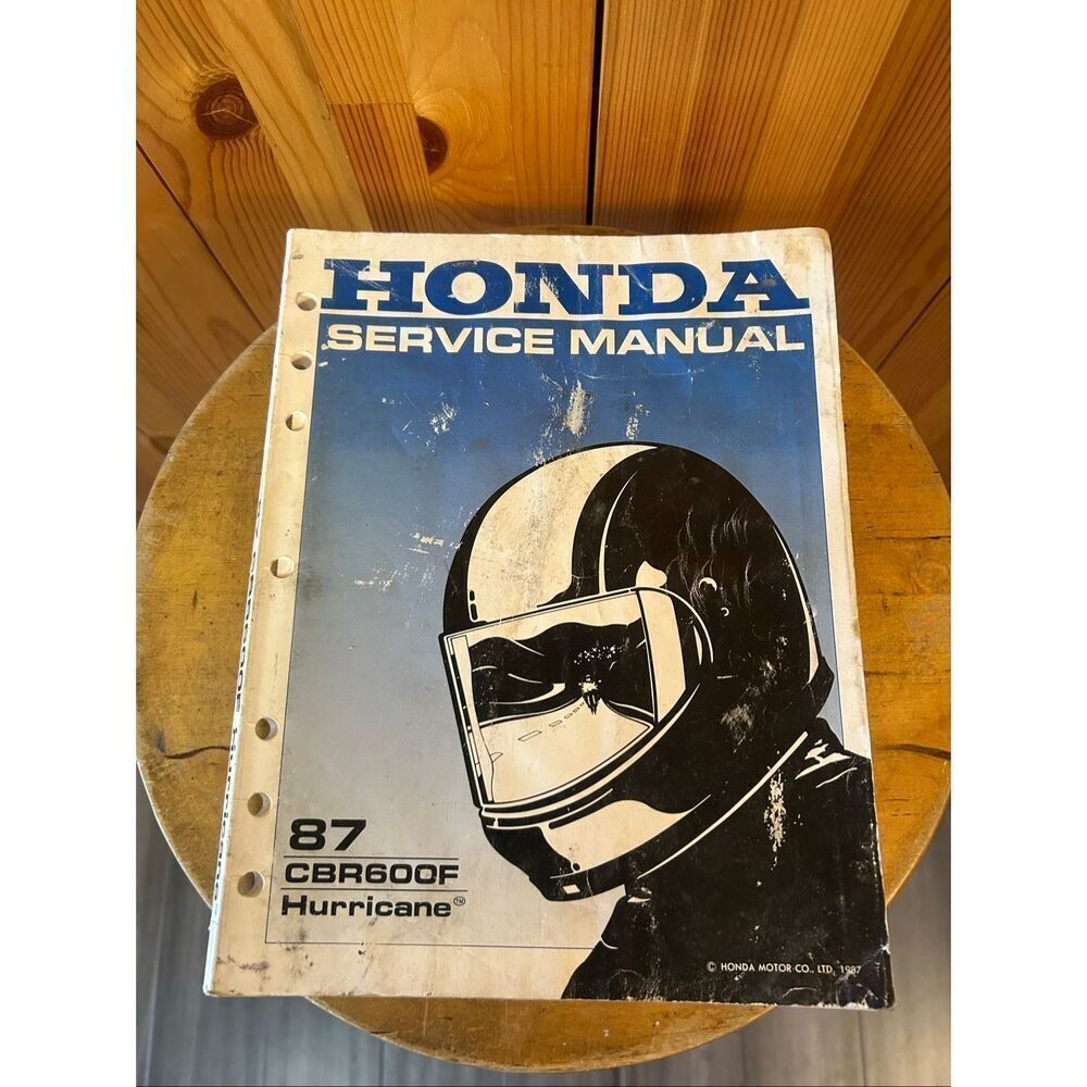 OEM Honda Motorcycle 1987 CBR600F HURRICANE Service Manual  (5430)
